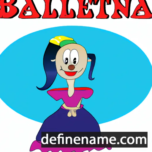 cartoon of the name Balentina