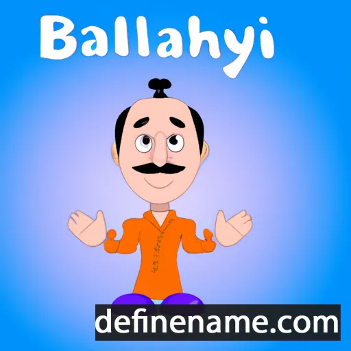 cartoon of the name Balhaniy