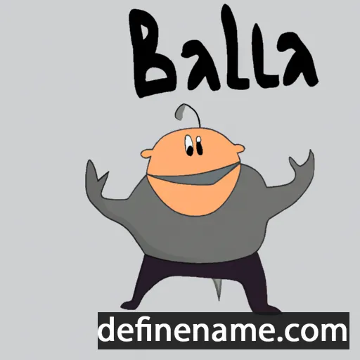 cartoon of the name Baliaslaŭ