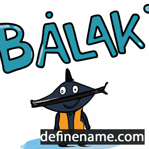 cartoon of the name Balik