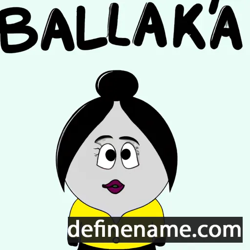 cartoon of the name Ballïbikä