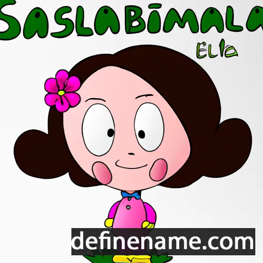 cartoon of the name Balsamina