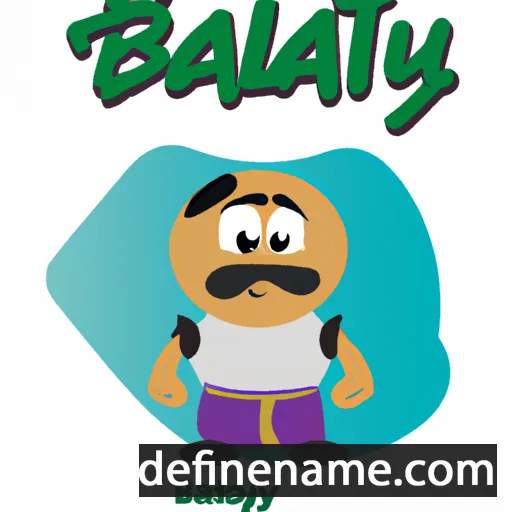 cartoon of the name Baltabay