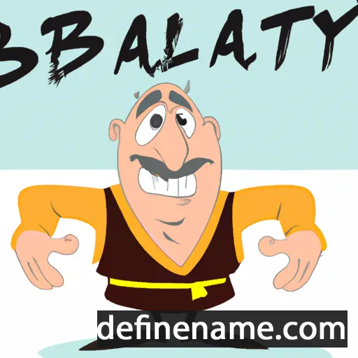 cartoon of the name Baltasary