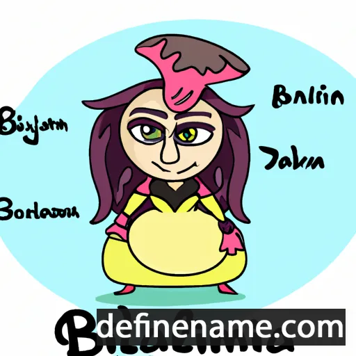 cartoon of the name Balzhinima