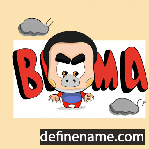 cartoon of the name Bama