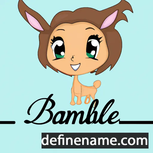 cartoon of the name Bambie