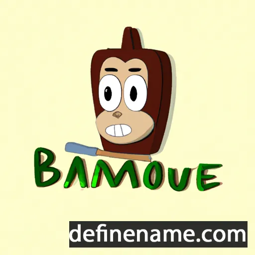 cartoon of the name Bamqué