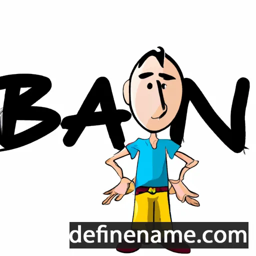 cartoon of the name Ban