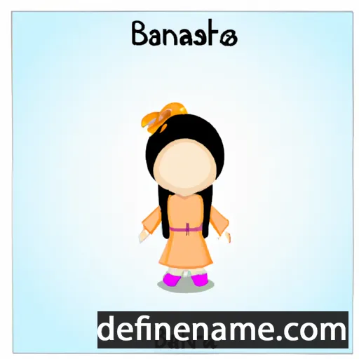 cartoon of the name Banafsha