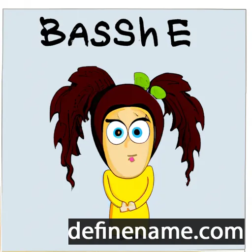 cartoon of the name Banafshe