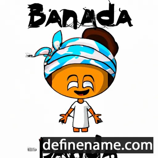 cartoon of the name Bandhana