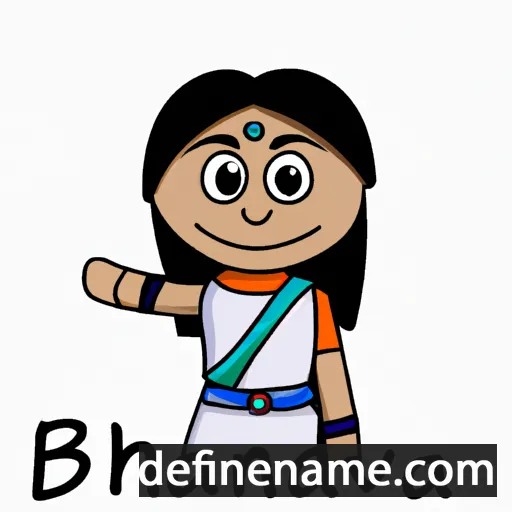 cartoon of the name Bandhavi