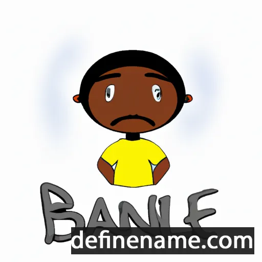 cartoon of the name Banele