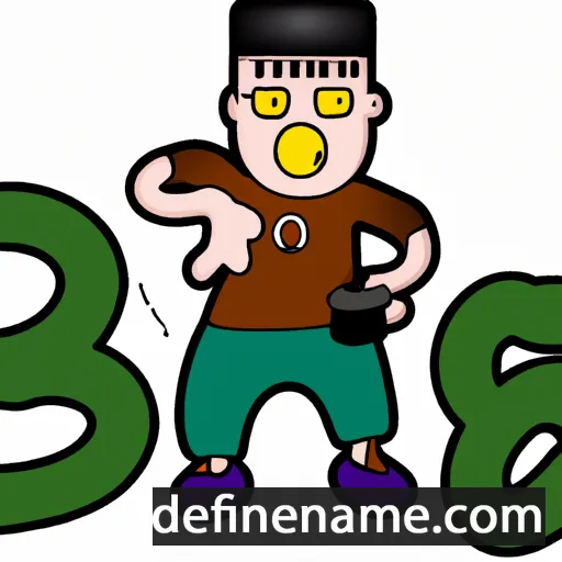 cartoon of the name Bang-u