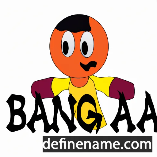 cartoon of the name Banga