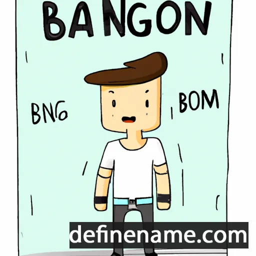 cartoon of the name Bangorn