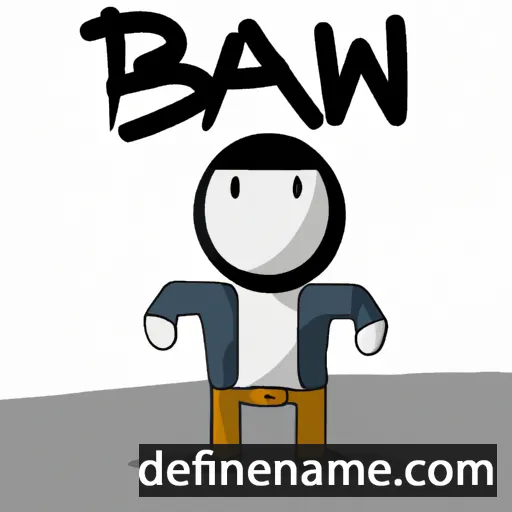 cartoon of the name Baniw