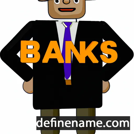 cartoon of the name Banks