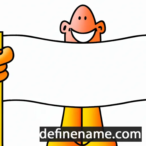 cartoon of the name Banner