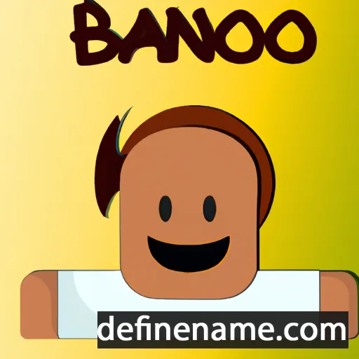 cartoon of the name Bano