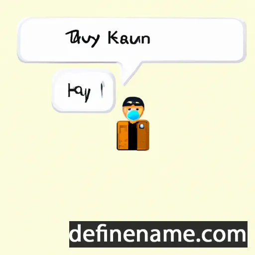 cartoon of the name Banyen