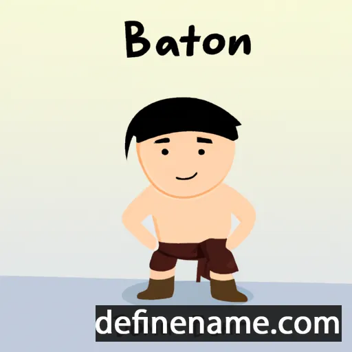 cartoon of the name Baotran