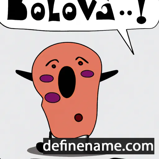 cartoon of the name Baovola