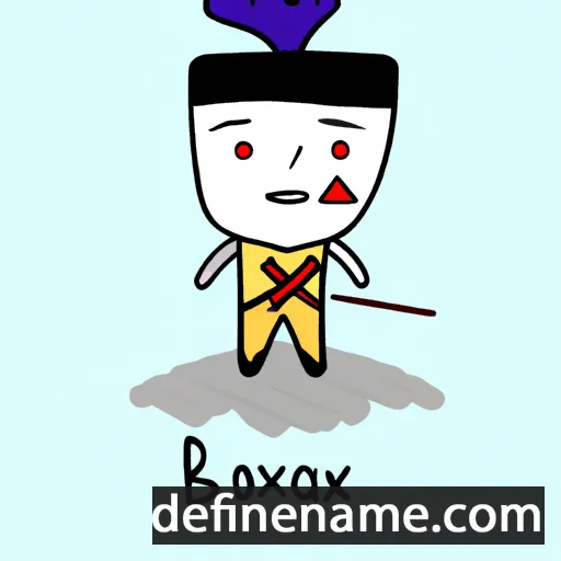 cartoon of the name Baoxia