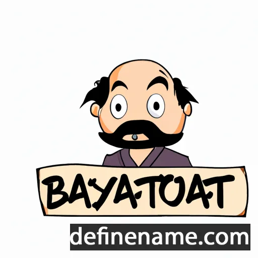 cartoon of the name Baqtïyar