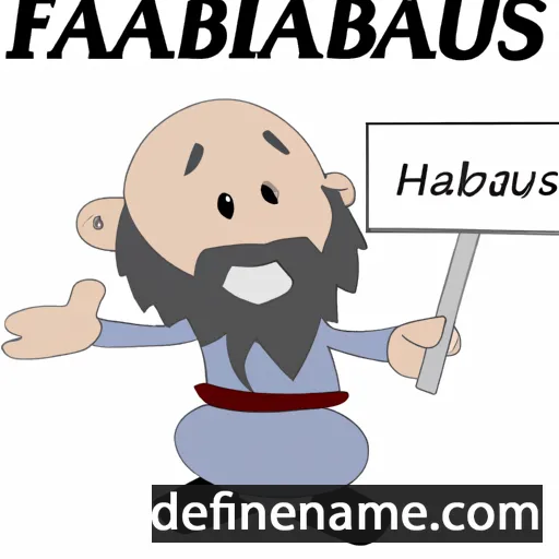 cartoon of the name Barabbas