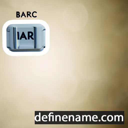 cartoon of the name Barac