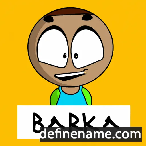 cartoon of the name Baraka