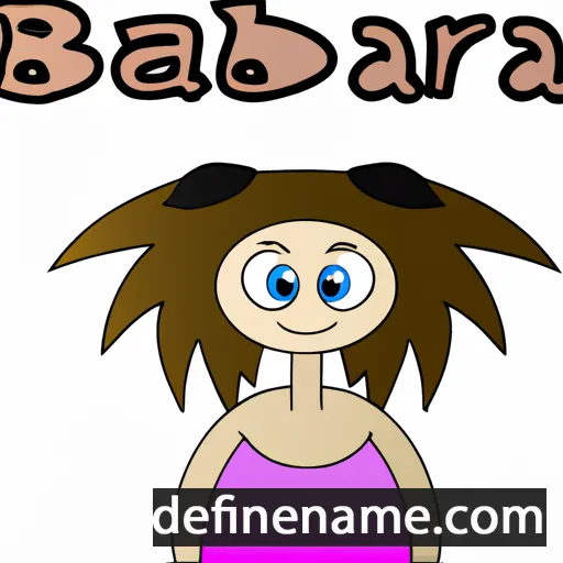 cartoon of the name Barbea