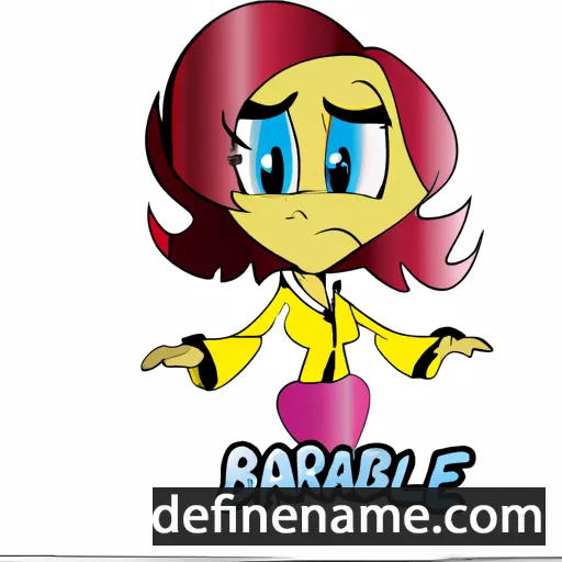 cartoon of the name Barbelle