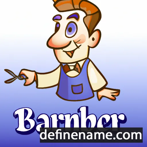 cartoon of the name Barber