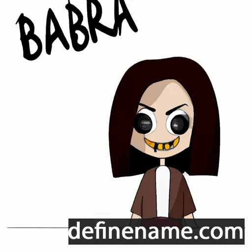 cartoon of the name Barbôrka