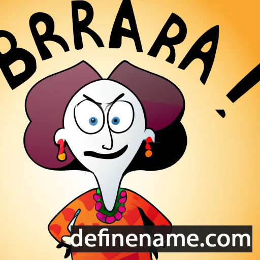 cartoon of the name Barborka