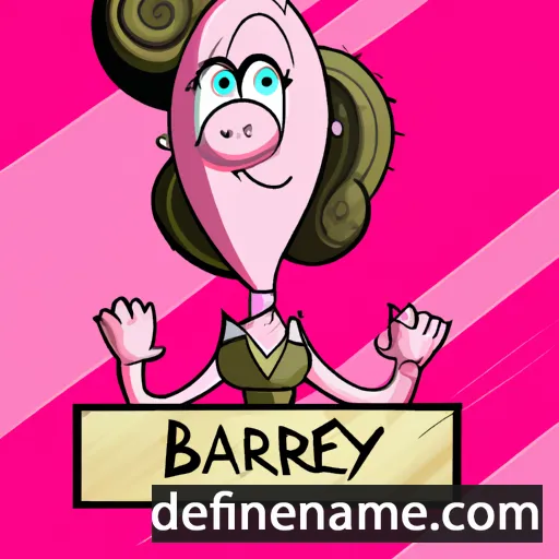 cartoon of the name Barbrey