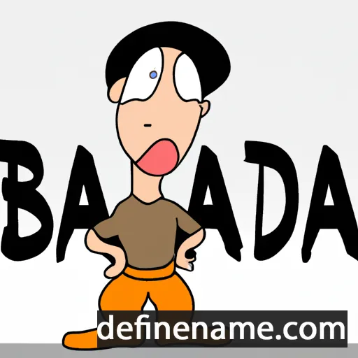 cartoon of the name Bardia