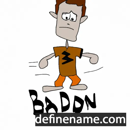 cartoon of the name Bardon