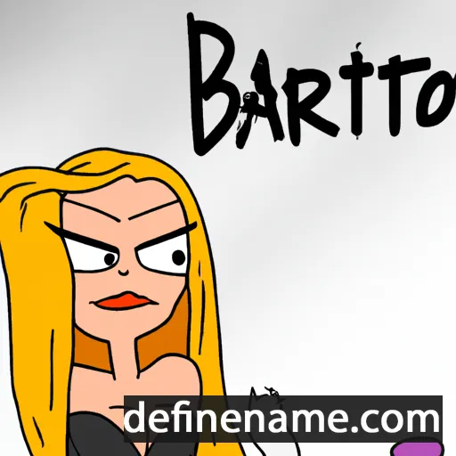 cartoon of the name Bardot