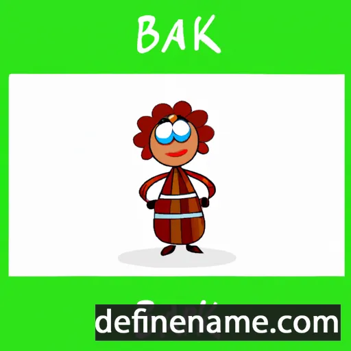 cartoon of the name Barika