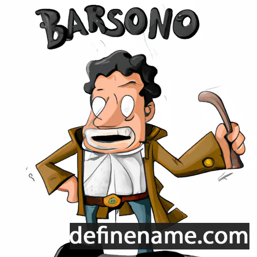 cartoon of the name Barisone