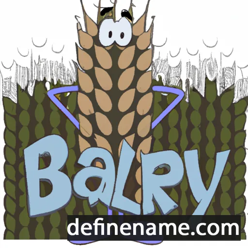 cartoon of the name Barley