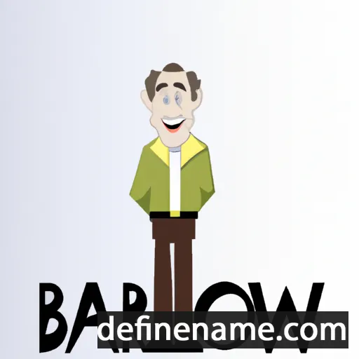 cartoon of the name Barlow