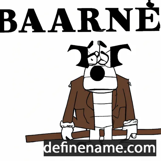 cartoon of the name Barne