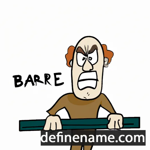 cartoon of the name Barre