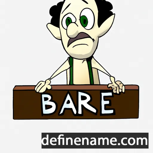 cartoon of the name Barre