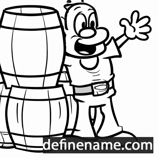 cartoon of the name Barrel